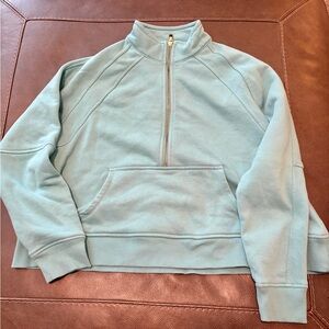 Crown & Ivy Blue Cowl Neck Sweater